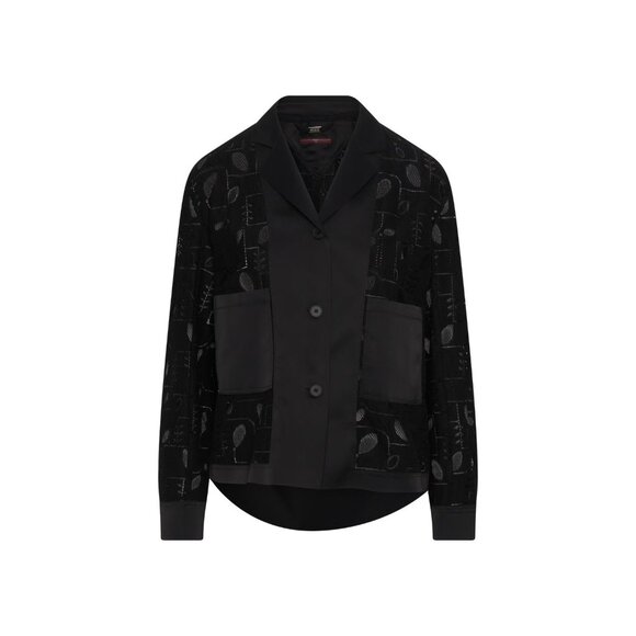 High Everyday Couture Black Lace Detail Jacket 12 NWT - Picture 2 of 4